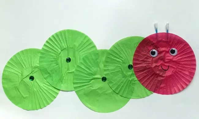 Letter sort activity made from index cards and round green stickers with letters printed on them