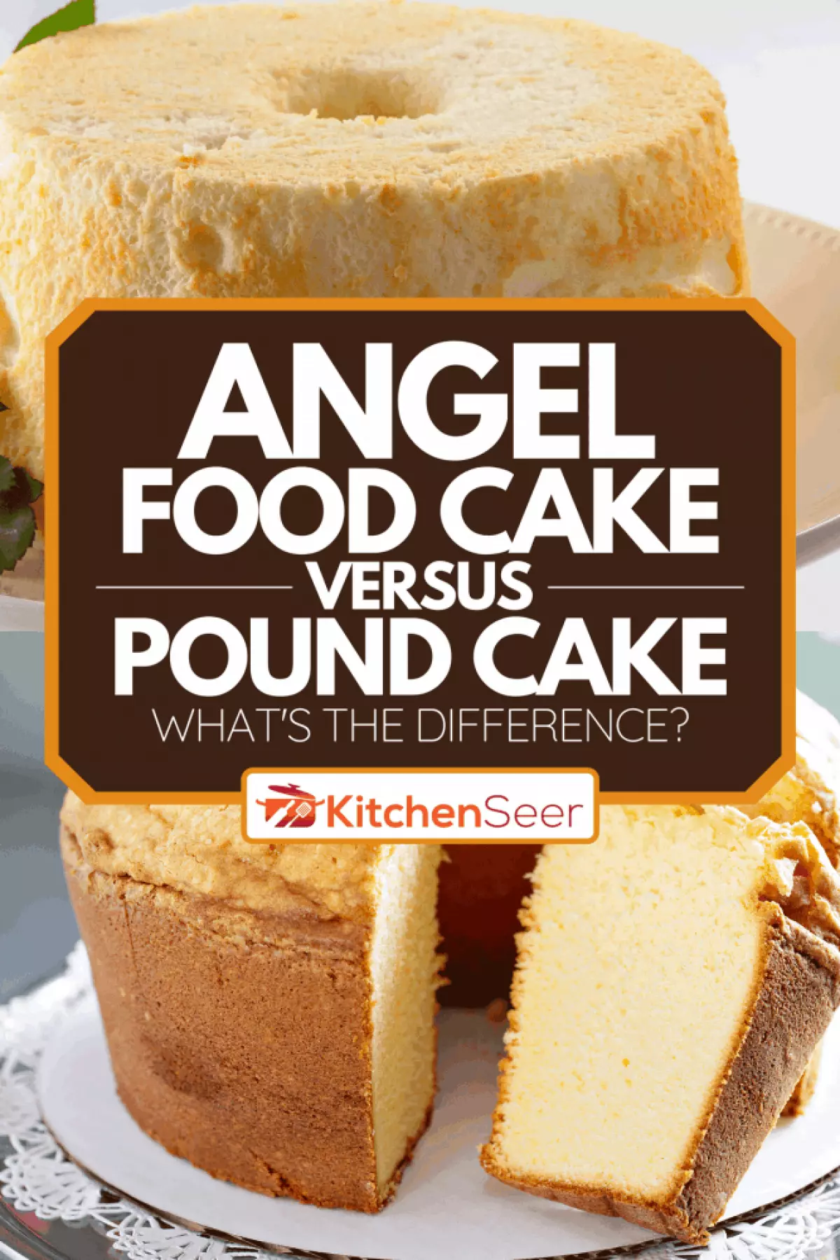 Angel food cake and pound cake comparison