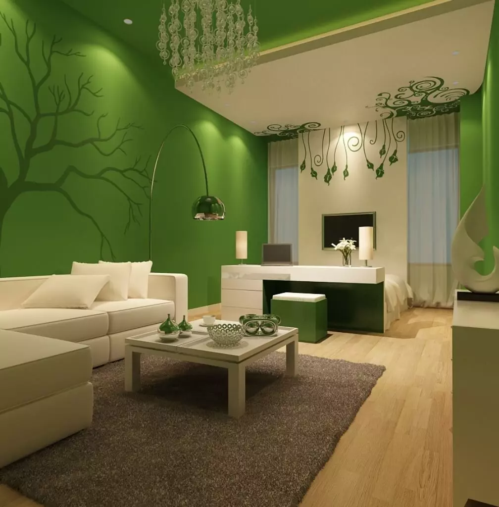 Green - one of the positive colors for home