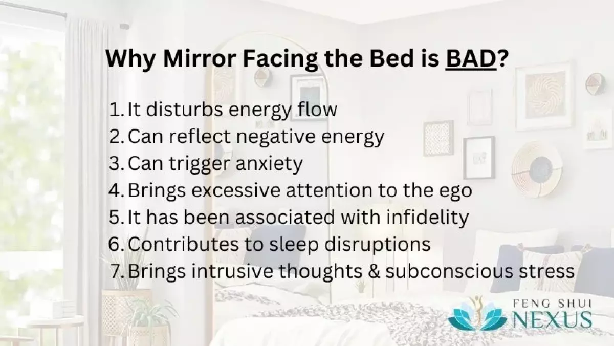 Why Mirror Facing the Bed is BAD