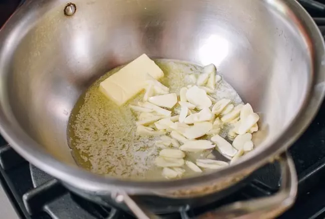 Butter and Garlic in Pot