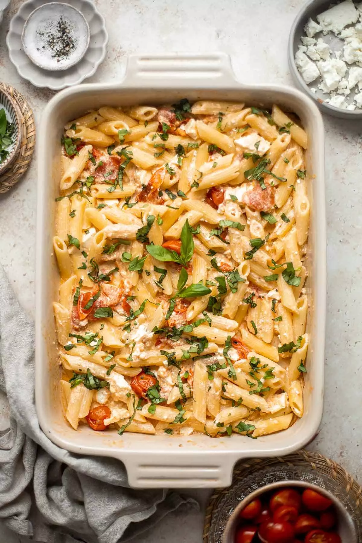 Baked Feta Pasta is a quick and easy weeknight dinner recipe that is creamy, delicious, and flavorful. The whole family will love this TikTok pasta!