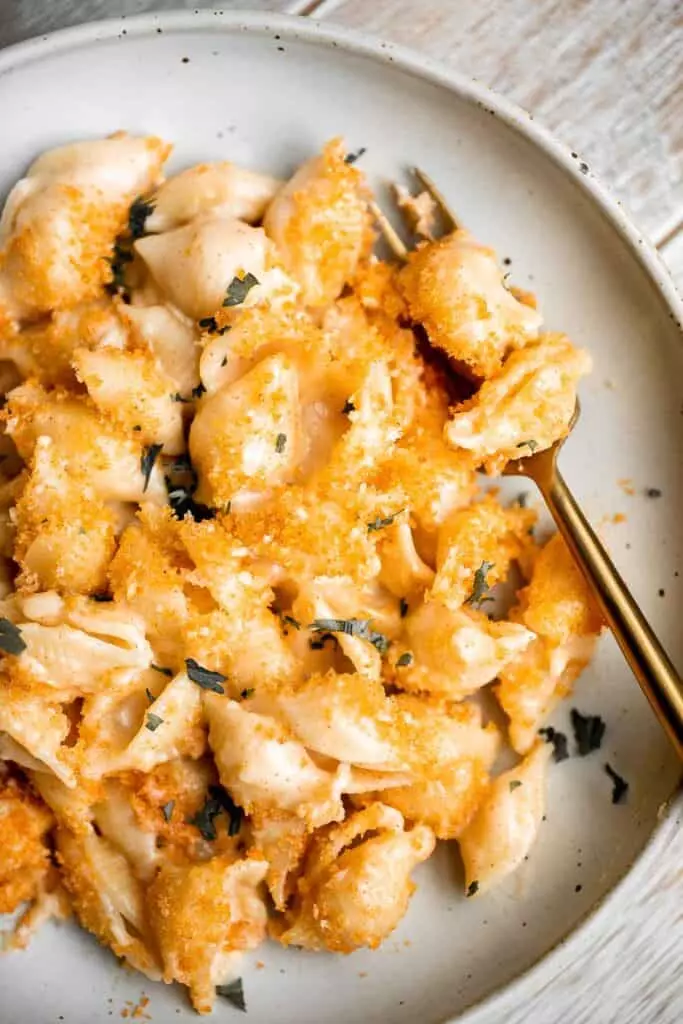 Brie mac and cheese takes traditional macaroni and cheese to the next level.
