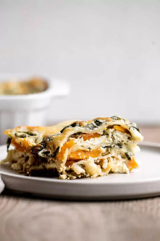 Butternut squash lasagna is a delicious, warm and cozy vegetarian lasagna to make this fall when your family is craving major comfort food.