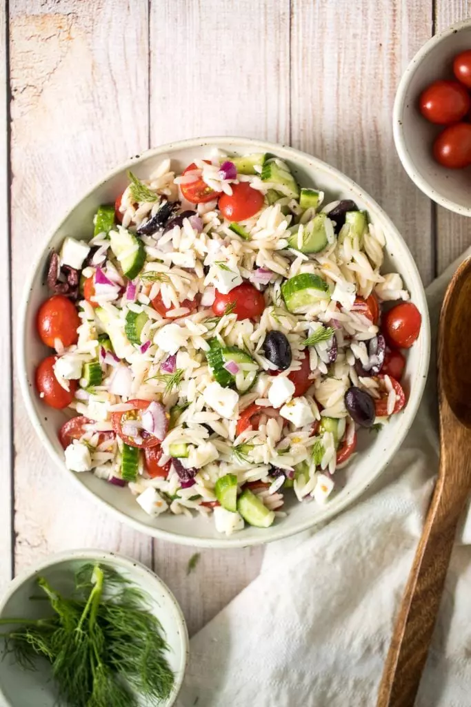 Italian pasta salad is delicious, wholesome, and easy to make. Make it up to three days ahead for your summer picnics and cookouts.