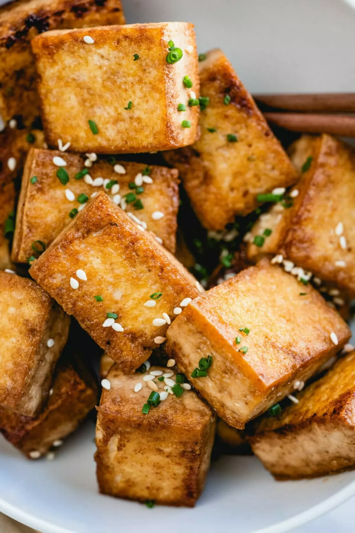 Pan fried tofu