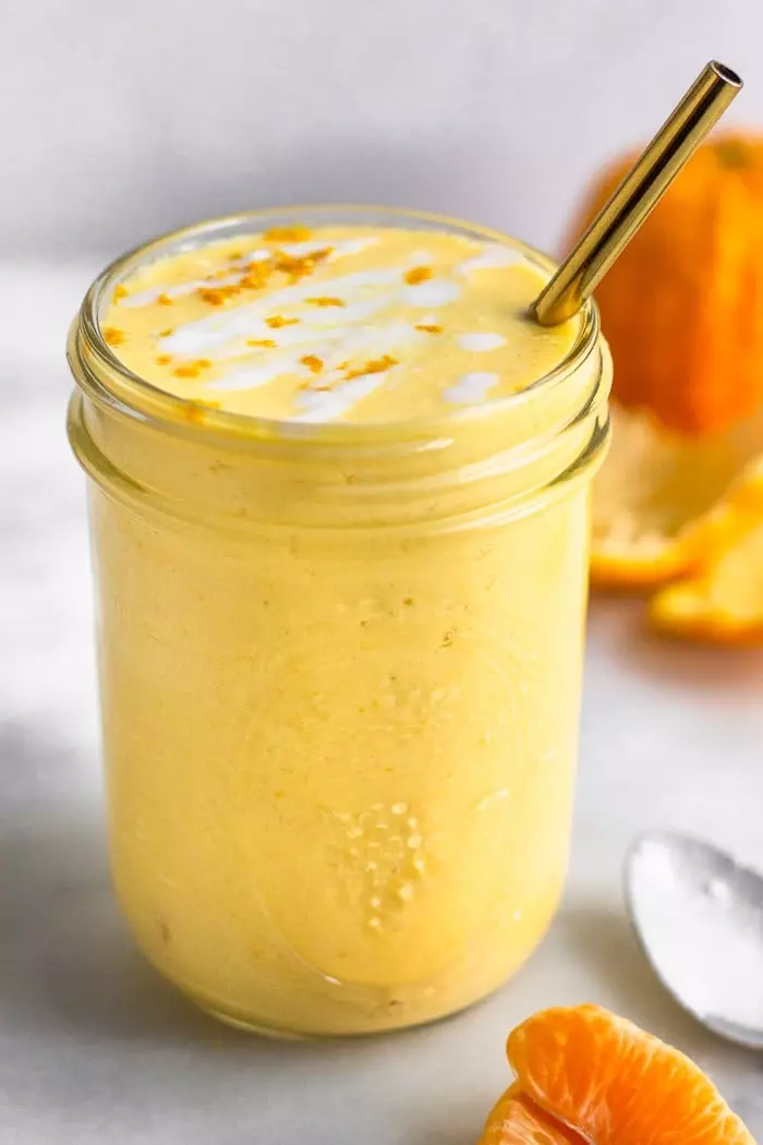 Orange creamsicle protein shake.