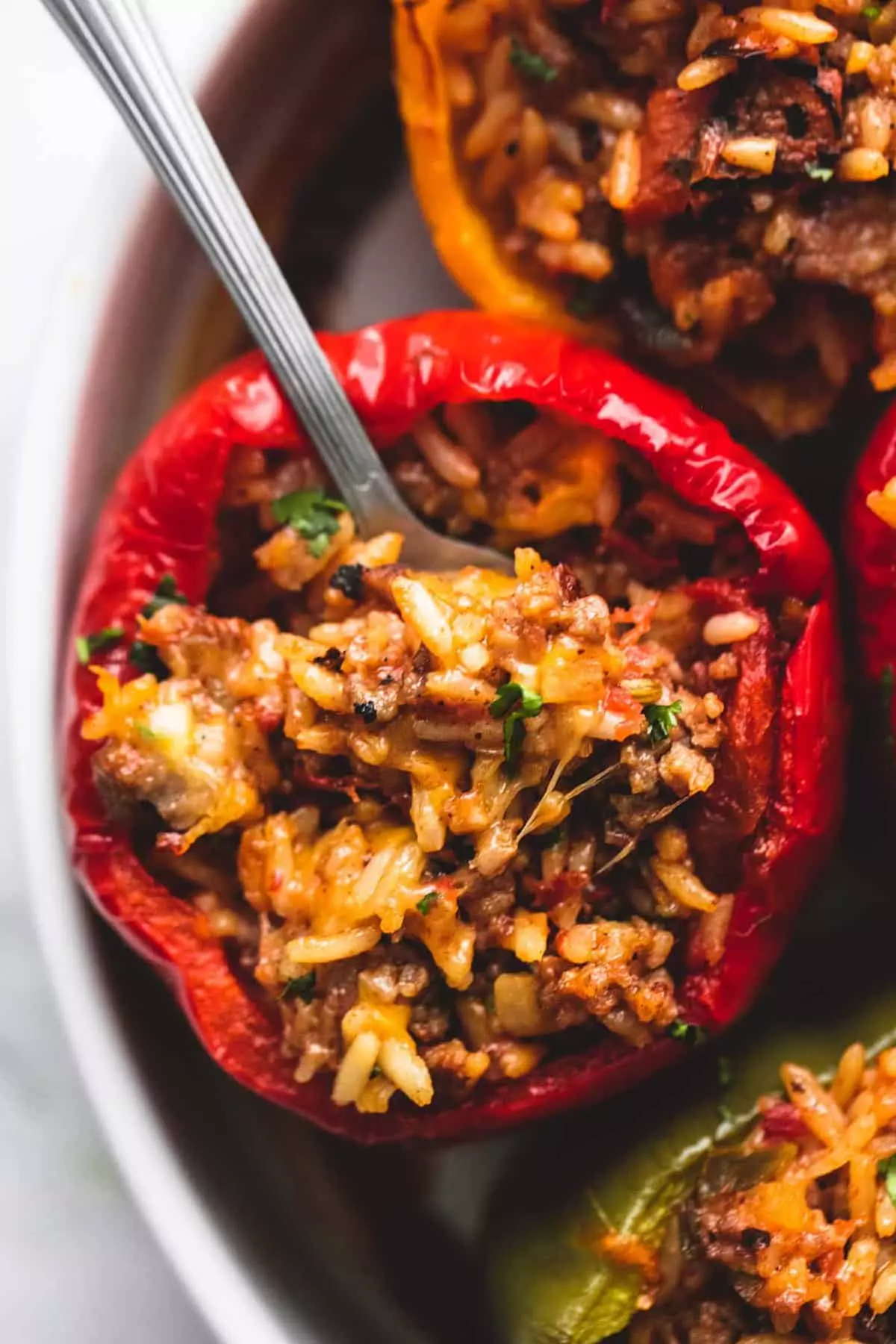 Stuffed peppers with ground sausage