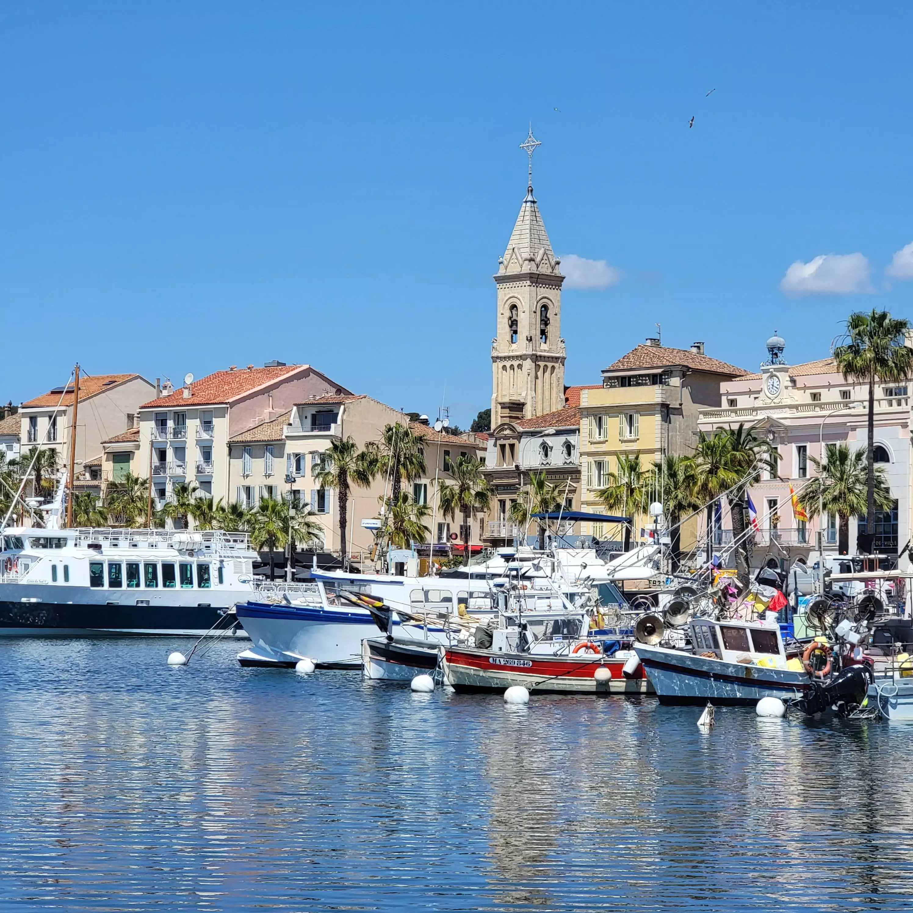 Sanary-sur-Mer in the South of France is a stop on Virgin Voyages